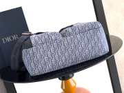 Uubags Small Rider Soft Hobo Bag Black Dior Oblique Jacquard and Grained Calfskin 25x22x9cm - 6