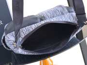 Uubags Small Rider Soft Hobo Bag Black Dior Oblique Jacquard and Grained Calfskin 25x22x9cm - 3