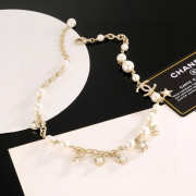 Uubags Chanel Gold-Tone Metal & Glass Pearls Charm Bracelet - 3