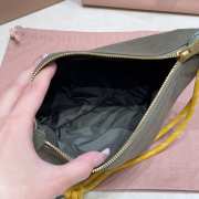 Uubags Miu Miu Gabardine Mini Bag In Grey 18.5x15x10cm - 6