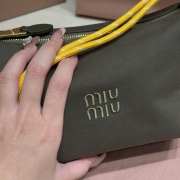 Uubags Miu Miu Gabardine Mini Bag In Grey 18.5x15x10cm - 2