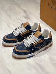 Uubags Louis Vuitton 1AJ358 Trainer Sneaker In Blue - 1