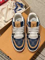 Uubags Louis Vuitton 1AJ358 Trainer Sneaker In Blue - 2