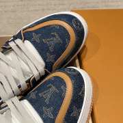 Uubags Louis Vuitton 1AJ358 Trainer Sneaker In Blue - 4