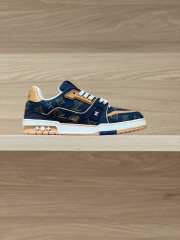 Uubags Louis Vuitton 1AJ358 Trainer Sneaker In Blue - 5