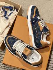 Uubags Louis Vuitton 1AJ358 Trainer Sneaker In Blue - 6