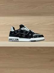 Uubags Louis Vuitton 1AJ338 Trainer Sneaker In Denim Noir - 5