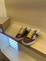 Uubags Golden Goose Ball Star Sabots in dark brown nappa with platinum star and shearling lining - 5