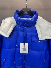 Uubags Moncler Blue Serfanto Short Hooded Down Jacket  - 6