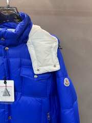 Uubags Moncler Blue Serfanto Short Hooded Down Jacket  - 3