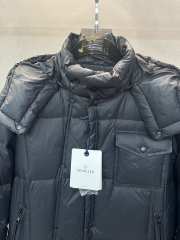 Uubags Moncler Black Serfanto Short Hooded Down Jacket - 3
