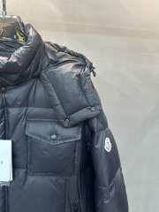 Uubags Moncler Black Serfanto Short Hooded Down Jacket - 2