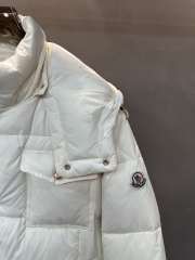 Uubags Moncler White Serfanto Short Hooded Down Jacket - 3