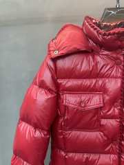 Uubags Moncler Women's Glareins Short Hooded Down Jacket In Red - 3