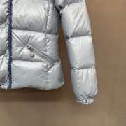 Uubags Moncler Women's Glareins Short Hooded Down Jacket In Light Blue - 5