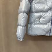 Uubags Moncler Women's Glareins Short Hooded Down Jacket In Light Blue - 2