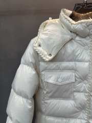 Uubags Moncler Women's Glareins Short Hooded Down Jacket In White - 5