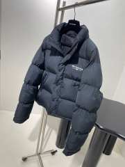 Uubags Balenciaga BB Corp Logo Puffer Jacket In Black  - 3