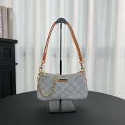 Uubags Louis Vuitton M14159 Pochette Liv Monogram Denim Bag 13.5x6.5x24.5cm - 1