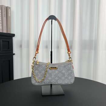 Uubags Louis Vuitton M14159 Pochette Liv Monogram Denim Bag 13.5x6.5x24.5cm