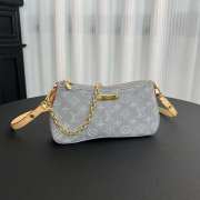 Uubags Louis Vuitton M14159 Pochette Liv Monogram Denim Bag 13.5x6.5x24.5cm - 3
