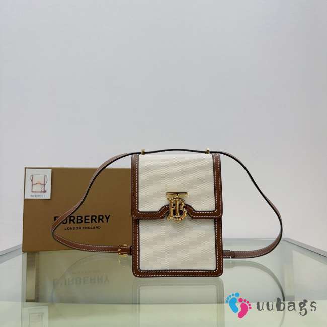 Uubags Burberry Mini TB Bag in Canvas and Leather 13.5x4.5x19cm - 1