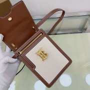 Uubags Burberry Mini TB Bag in Canvas and Leather 13.5x4.5x19cm - 2