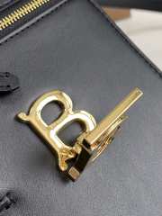 Uubags Burberry Mini TB Bag in Black Smooth Leather 13.5x4.5x19cm - 3