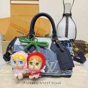 Uubags Louis Vuitton M15276 Speedy Bandouliere Bag Denim Blue 25x15x15cm - 2
