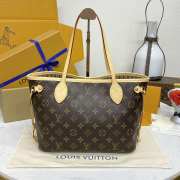 Uubags Louis Vuitton M46979 Neverfull PM Bag Beige Monogram Canvas 29x21x12cm - 6