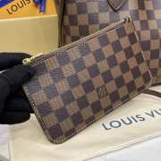 Uubags Louis Vuitton N40600 Neverfull PM Bag Brown Damier Ebene Canvas 29x21x12cm - 4