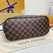 Uubags Louis Vuitton N40600 Neverfull PM Bag Brown Damier Ebene Canvas 29x21x12cm - 2