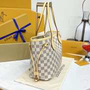 Uubags Louis Vuitton N40605 Neverfull PM Bag Damier Azur Canvas 29x21x12cm - 6