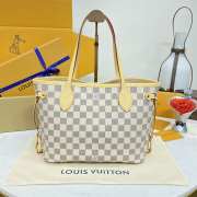 Uubags Louis Vuitton N40605 Neverfull PM Bag Damier Azur Canvas 29x21x12cm - 5