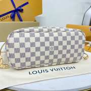 Uubags Louis Vuitton N40605 Neverfull PM Bag Damier Azur Canvas 29x21x12cm - 4