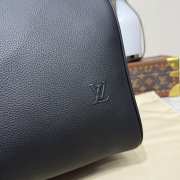 Uubags Louis Vuitton M26118 Keepall Bandoulière Bag Black Waxed Calfskin 50x29x23cm - 2