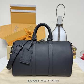 Uubags Louis Vuitton M15249 Keepall Bandoulière 35 Bag Black Aerogram 34x21x16cm