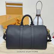 Uubags Louis Vuitton M15249 Keepall Bandoulière 35 Bag Black Aerogram 34x21x16cm - 6