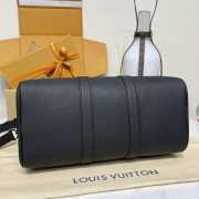Uubags Louis Vuitton M15249 Keepall Bandoulière 35 Bag Black Aerogram 34x21x16cm - 5
