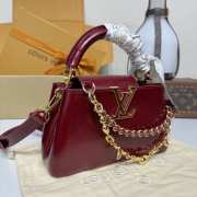 Uubags Louis Vuitton M25473 Capucines East-West Mini Bag Grenadine Red 22x12x8cm - 2