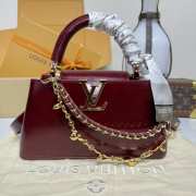 Uubags Louis Vuitton M25492 Capucines East-West BB Bag Grenadine 26.5x14x8cm - 1