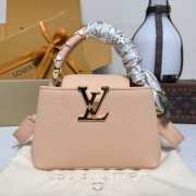 Uubags Louis Vuitton M14382 Capucines BB Bag In Sand Taurillon Cowhide 27x17.3x9cm - 1