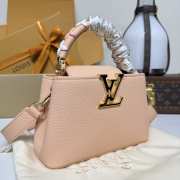 Uubags Louis Vuitton M14382 Capucines BB Bag In Sand Taurillon Cowhide 27x17.3x9cm - 6