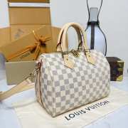 Uubags Louis Vuitton N40608 Speedy Bandoulière Bag Damier Azur Canvas 25x19x15cm - 6