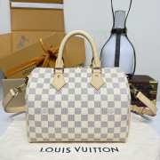 Uubags Louis Vuitton N40608 Speedy Bandoulière Bag Damier Azur Canvas 25x19x15cm - 5
