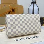 Uubags Louis Vuitton N40608 Speedy Bandoulière Bag Damier Azur Canvas 25x19x15cm - 4