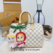 Uubags Louis Vuitton N40608 Speedy Bandoulière Bag Damier Azur Canvas 25x19x15cm - 2