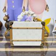 Uubags Louis Vuitton M14440 Handle Trunk Box Bag Material Monogram Heritage Canvas 24x16.5x8cm - 3