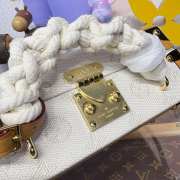 Uubags Louis Vuitton M14440 Handle Trunk Box Bag Material Monogram Heritage Canvas 24x16.5x8cm - 2