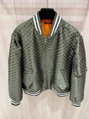 Uubags Gucci Men's GG Nylon Bomber Jacket In Green - 5